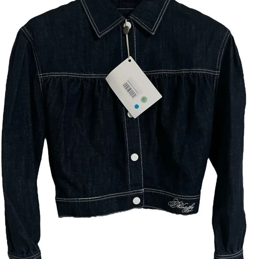 Philosophy di Lorenzo Serafini Dark Blue Denim Jacket